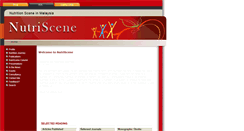 Desktop Screenshot of nutriscene.org.my